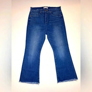 Loft Women’s High Waist Flare Crop Jeans Size- 30/10